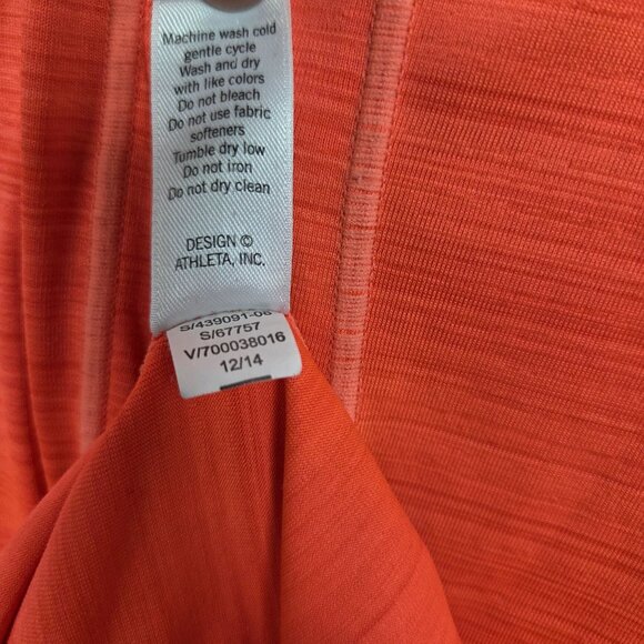 Athleta Pacifica UPF Tank 2 Womens Medium Orange Rash Guard - Picture 11 of 11